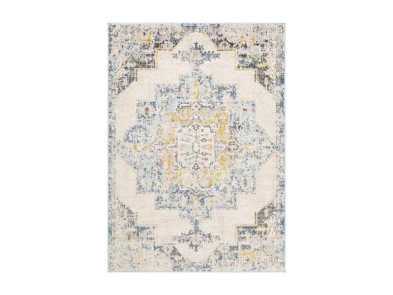 Vintage Orientalischer Teppich - Grau/Gelb - 200x275cm - SUN