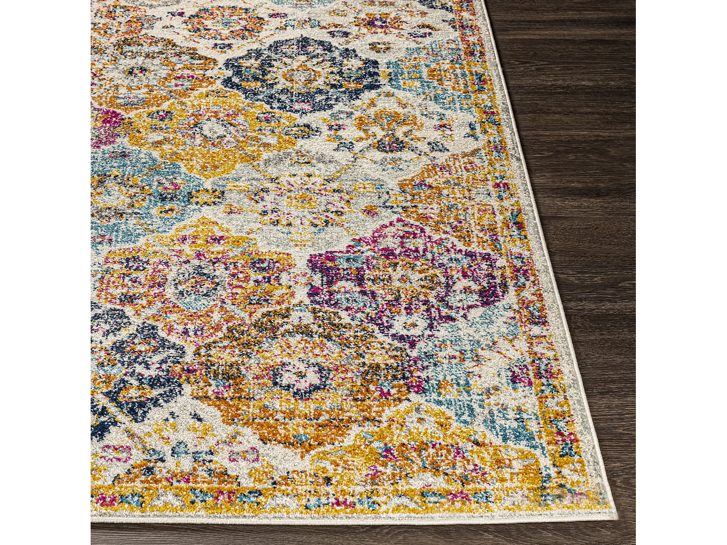 Vintage Oosters Loper Gang - Meerkleurig/Oranje - - 78x365cm - INES