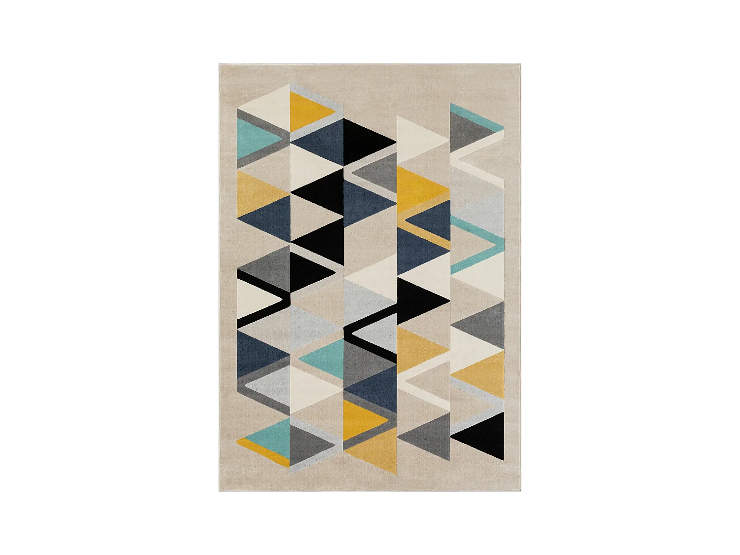 Tapis Scandinave Moderne - Multicolore/Gris - 160x220cm - DELANEY