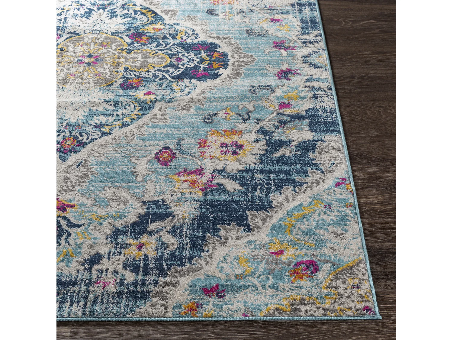 Vintage Oosters Loper Gang - Meerkleurig/Blauw - 80x220cm - ROMY