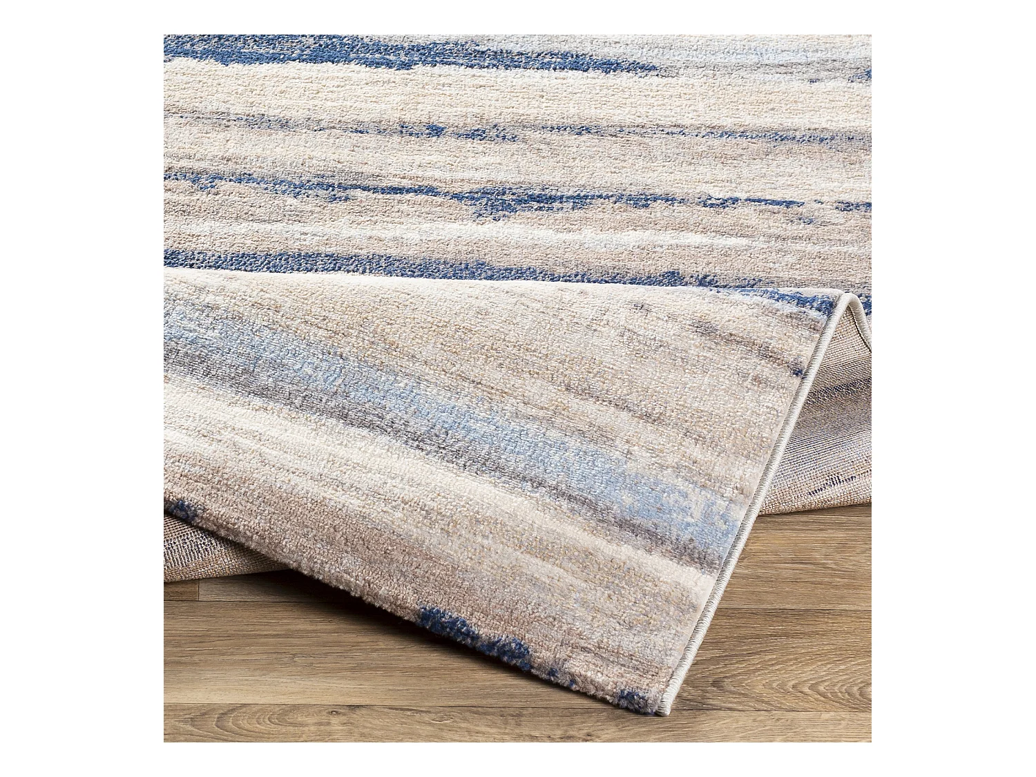 Tapis Scandinave Moderne - Blanc/Gris/Bleu - 200x275cm - PANDORA