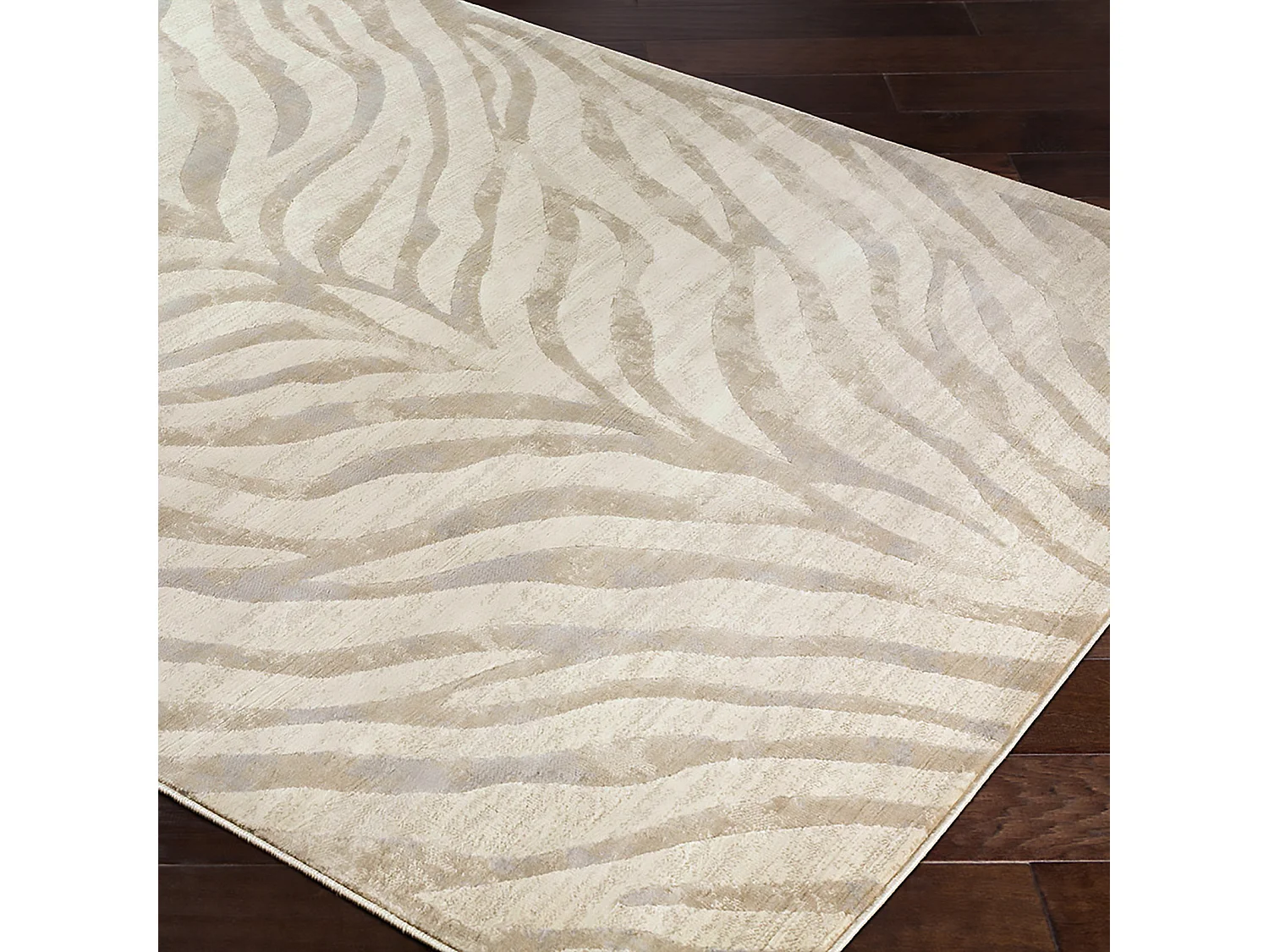 Boho Zebra Tapijt - Grijs/Beige - 120x170cm - CYBELE