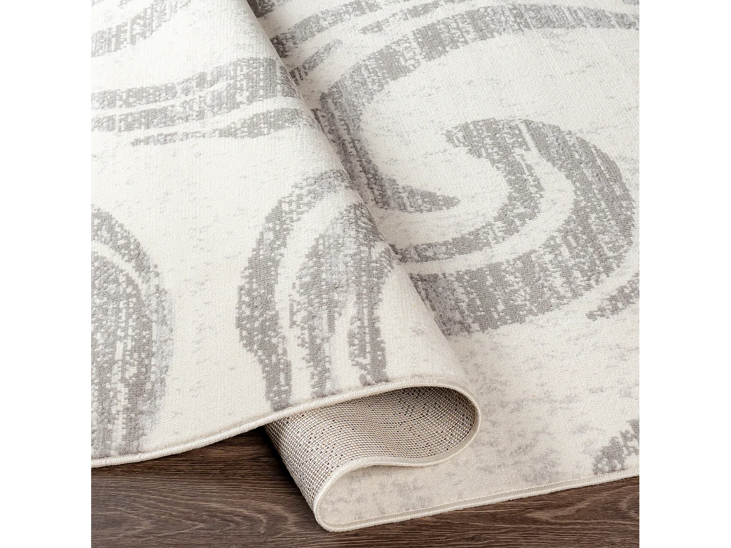 Tappeto Scandinavo Moderno - Bianco/Grigio - 152x213cm - MARGARET