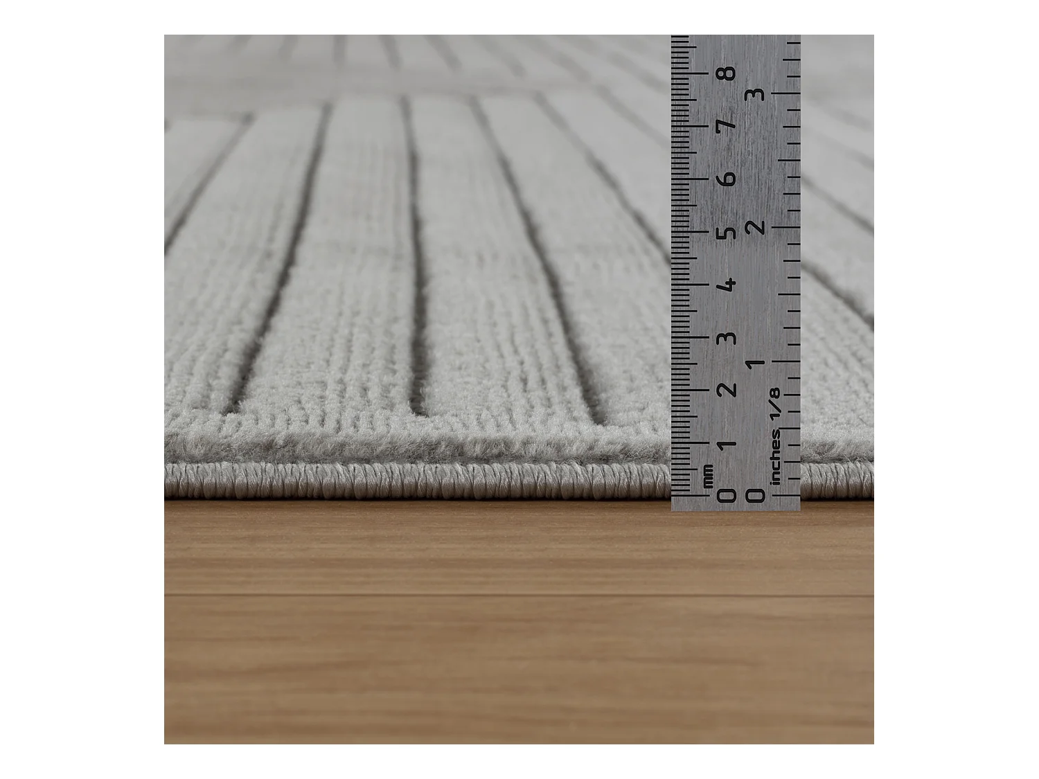 Tapis Shaggy Bohème - Multicolore/Blanc - 160x213cm - INO