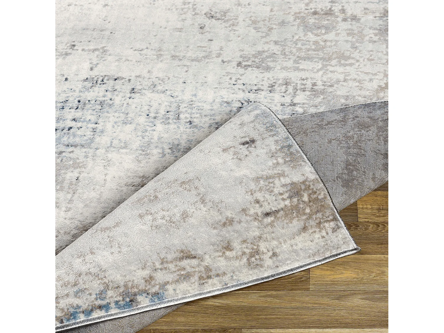 Modern Abstract Tapijt - Grijs/Blauw - 200x275cm - ALIX