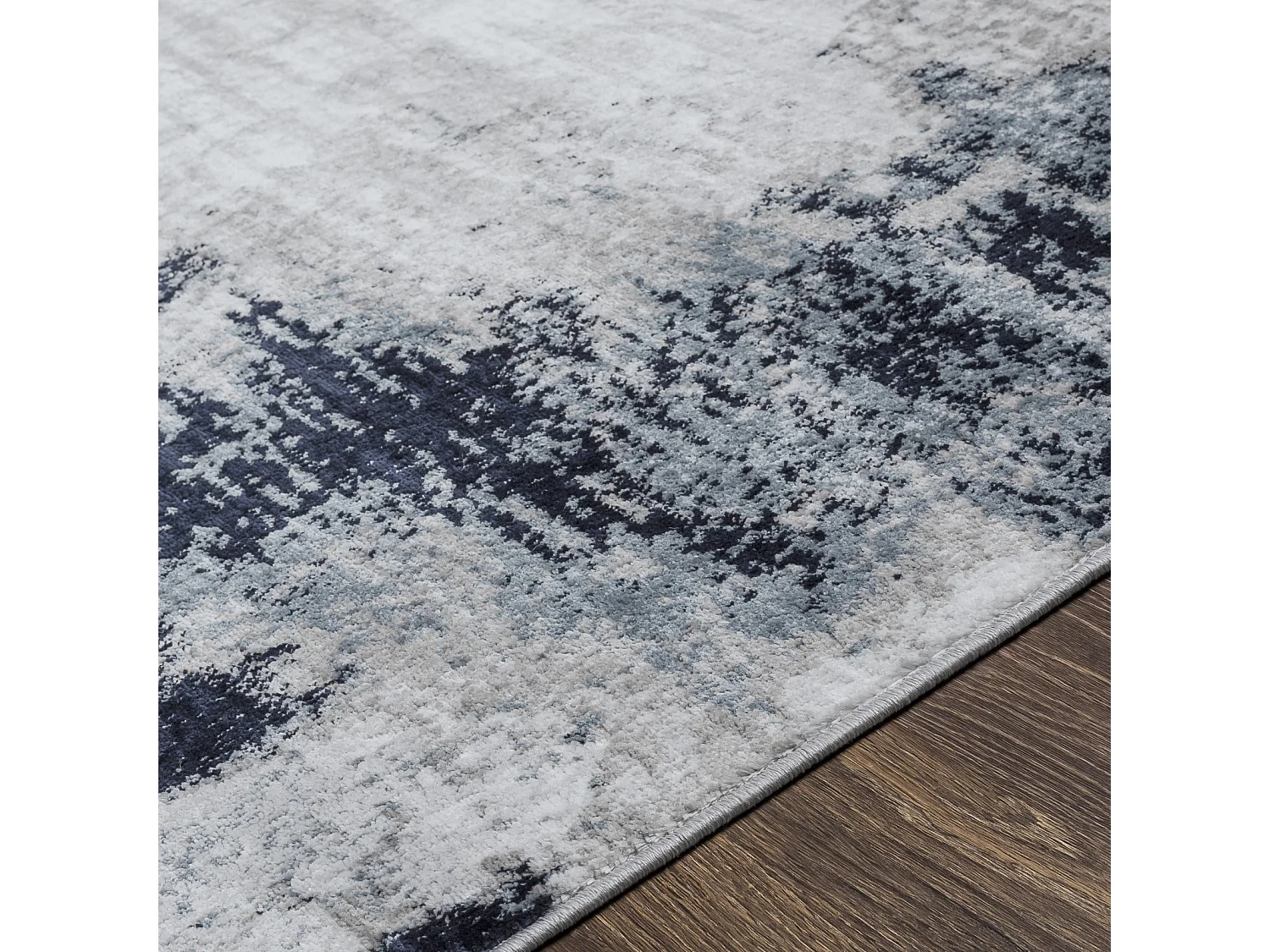 Abstrakt Moderner Teppich - Blau/Weiß/Grau - 160x220cm - GIULIA