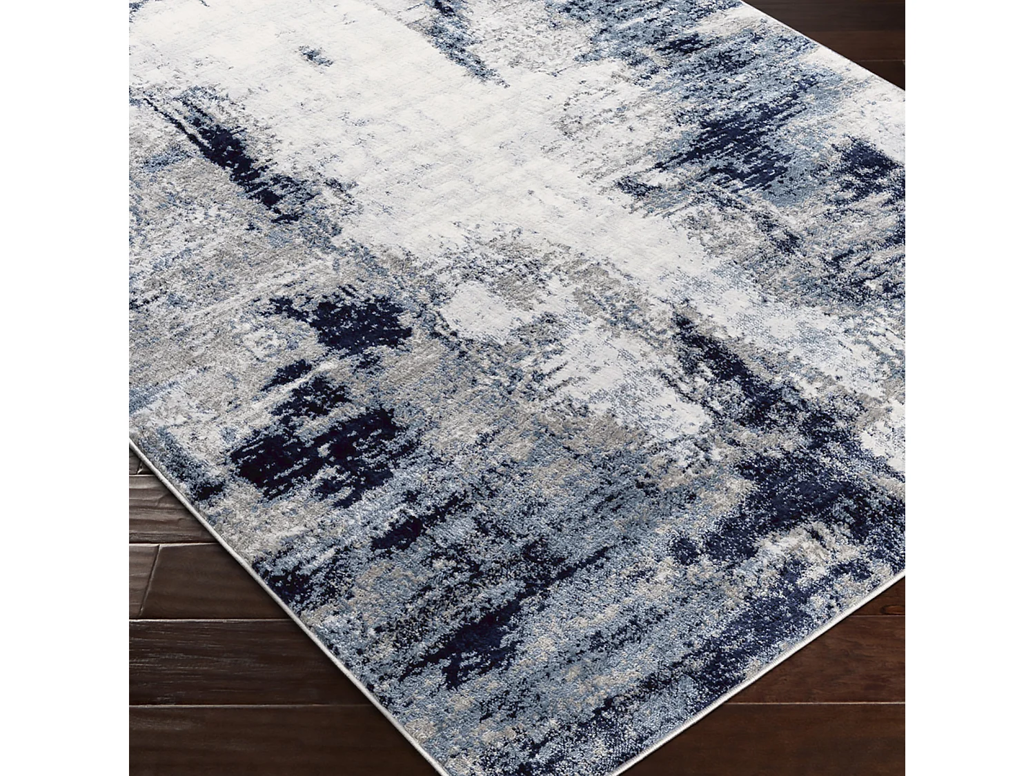 Abstrakt Moderner Teppich - Blau/Weiß/Grau - 160x220cm - GIULIA