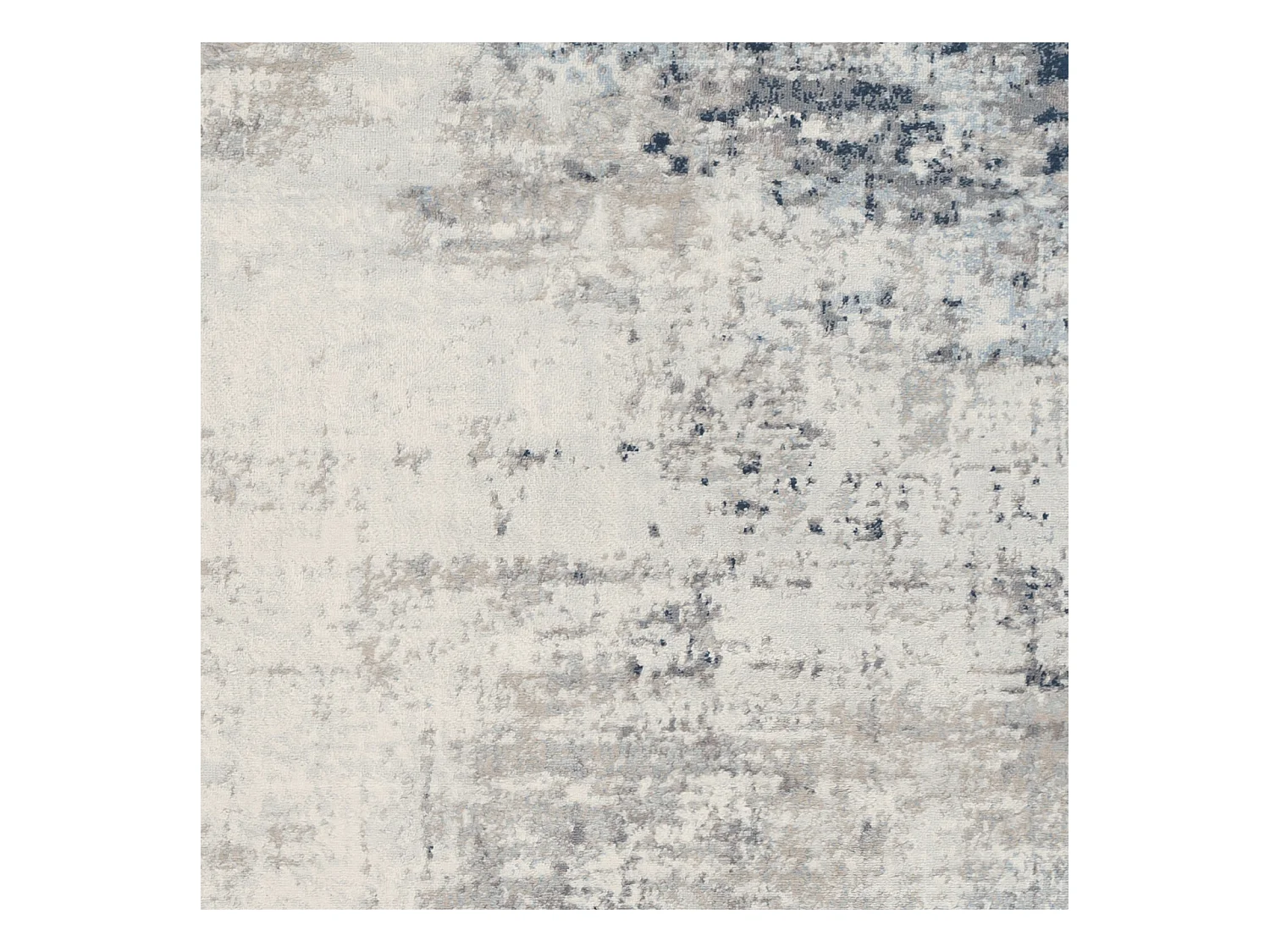 Tapis de Couloir Abstrait Moderne - Ivoire/Gris/Bleu - 80x220cm - ALIX