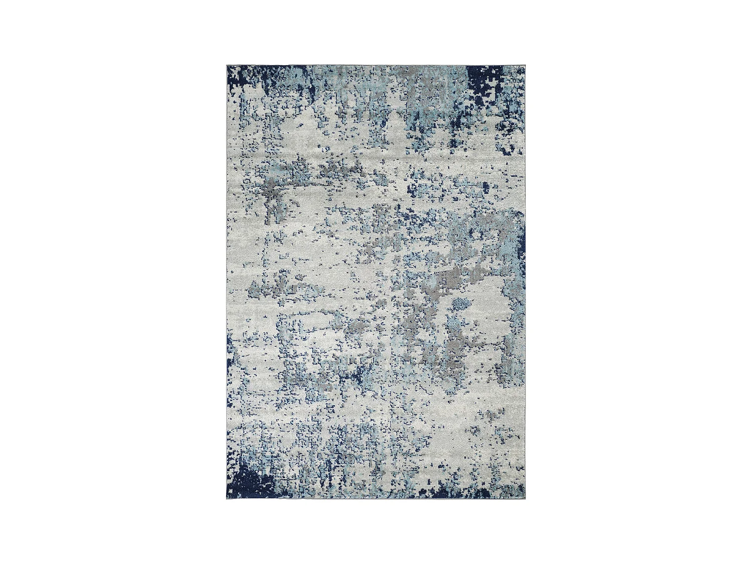 Tapis Abstrait Moderne - Bleu/Gris/Blanc - 200x275cm - SARAH