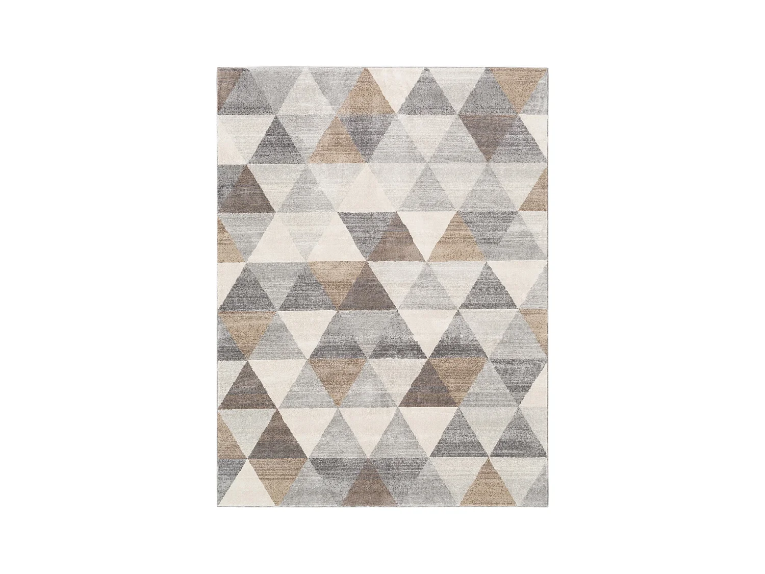Modern Scandinavisch Tapijt - Wit/Bruin - 160x215cm - KATHERINE
