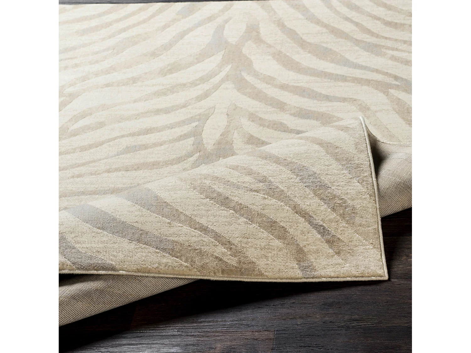 Alfombra Zebra Bohemia - Gris/Beige - 200x275cm - CYBELE