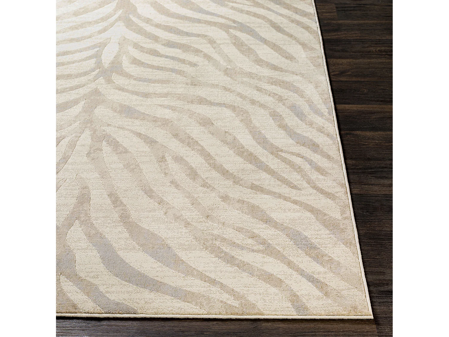 Alfombra Zebra Bohemia - Gris/Beige - 200x275cm - CYBELE