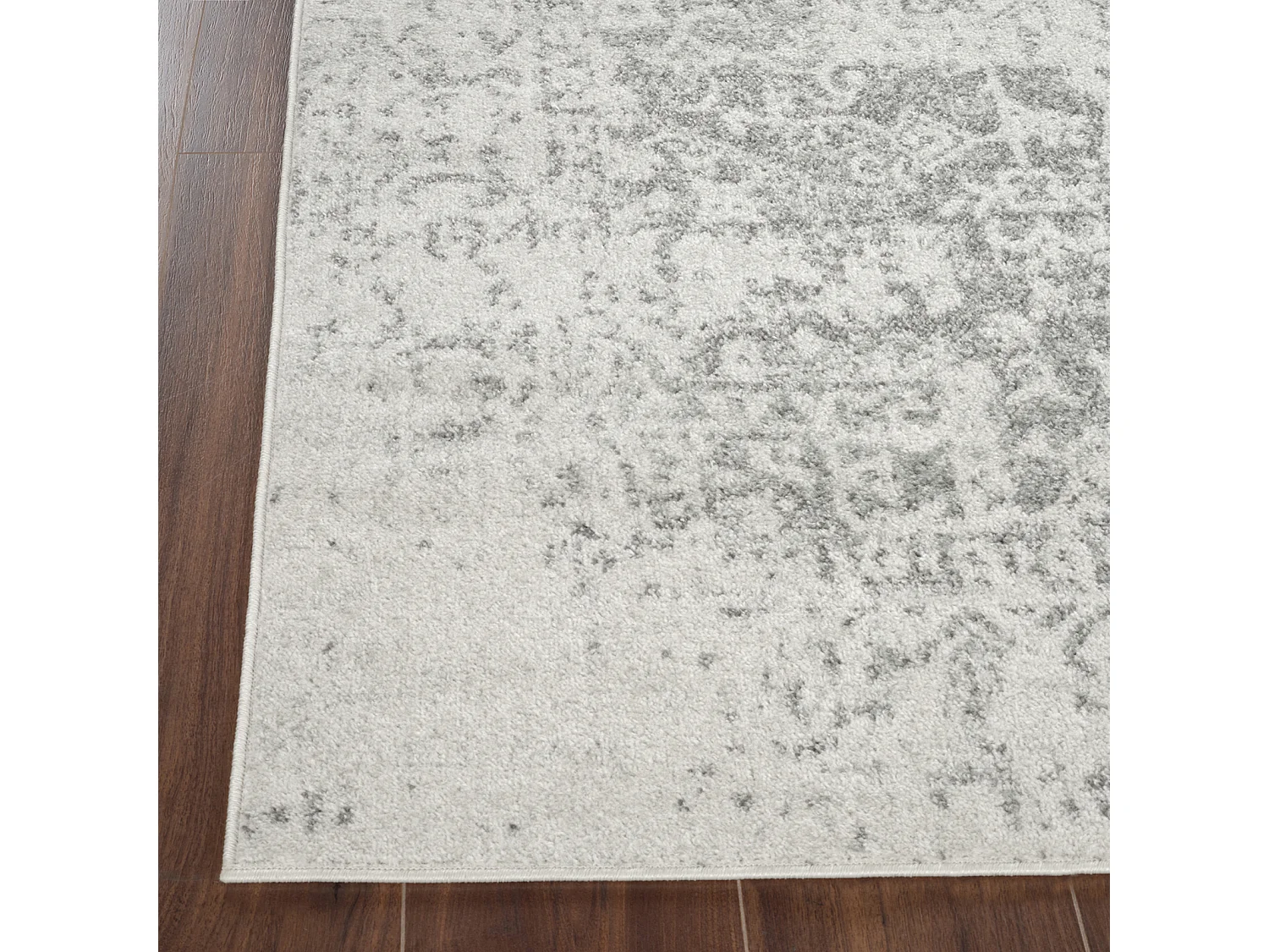 Tapis Vintage Oriental - Gris/Blanc - 160x220cm - JULIETTE