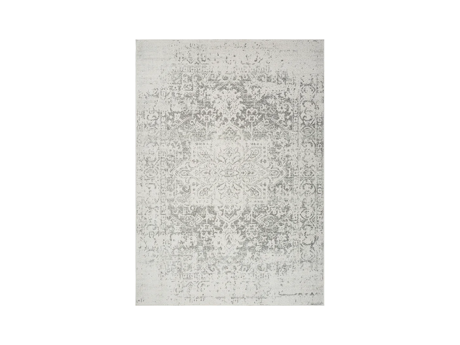 Tapis Vintage Oriental - Gris/Blanc - 160x220cm - JULIETTE