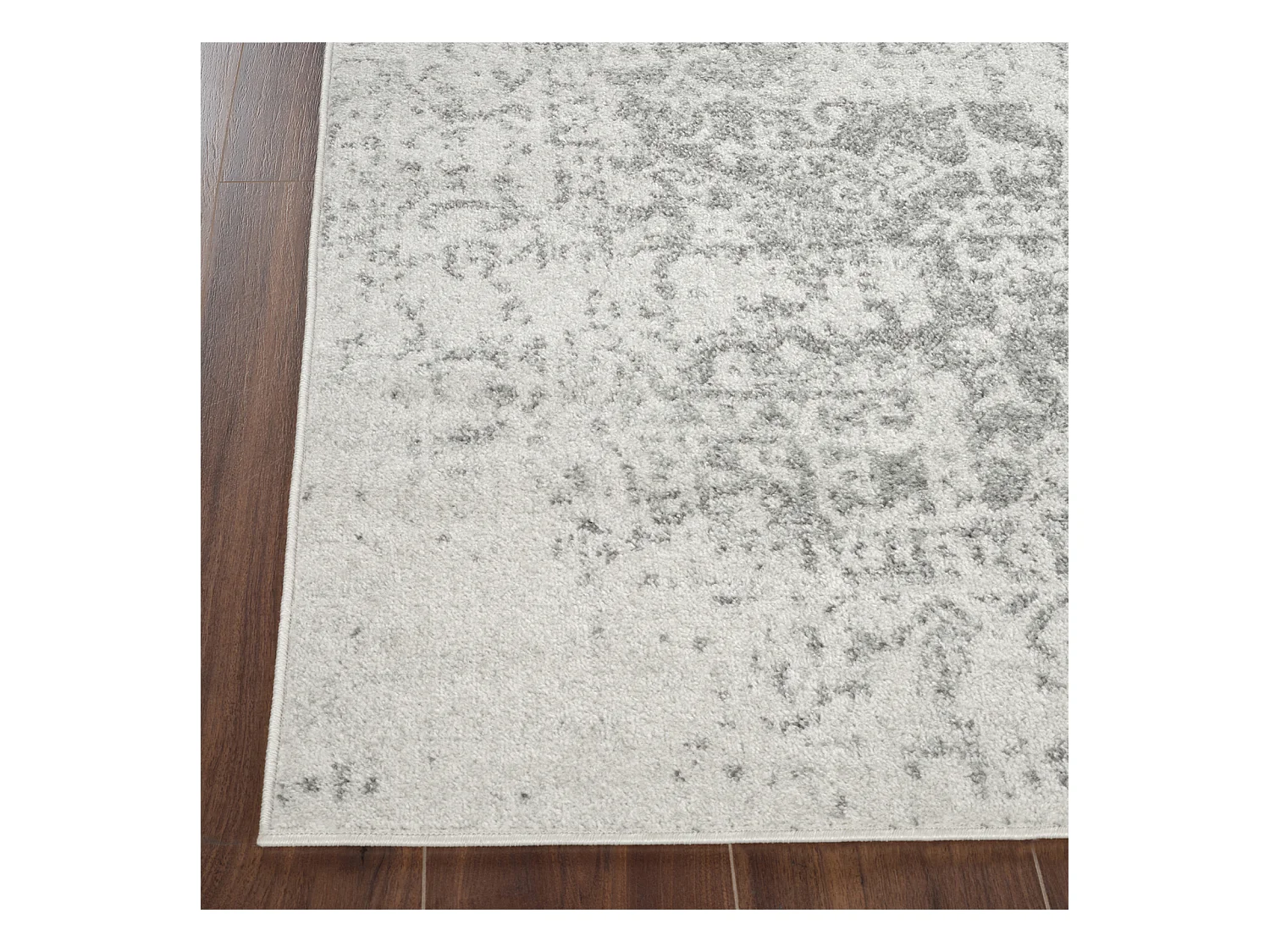 Vintage Oosters Tapijt - Grijs/Wit - 160x220cm - JULIETTE