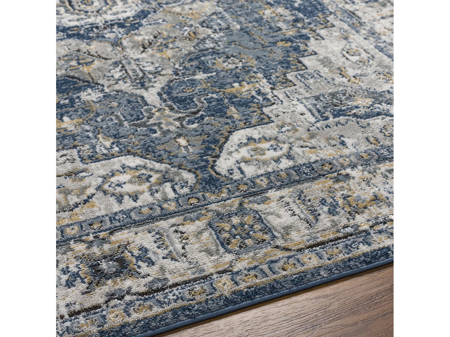 Vintage Oosters Tapijt - Blauw/Grijs - 160x220cm - DALILA