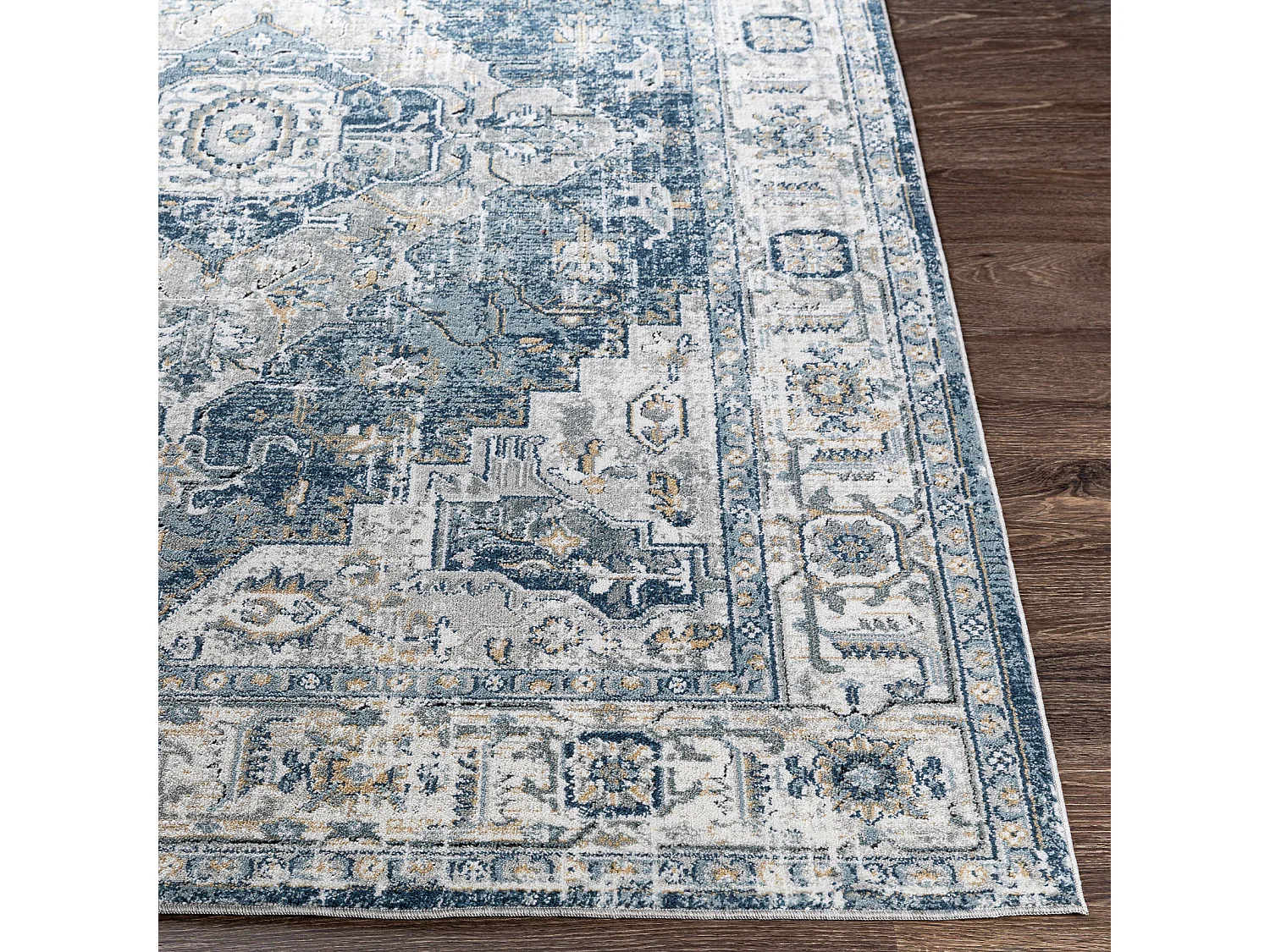 Vintage Oosters Tapijt - Blauw/Grijs - 160x220cm - DALILA