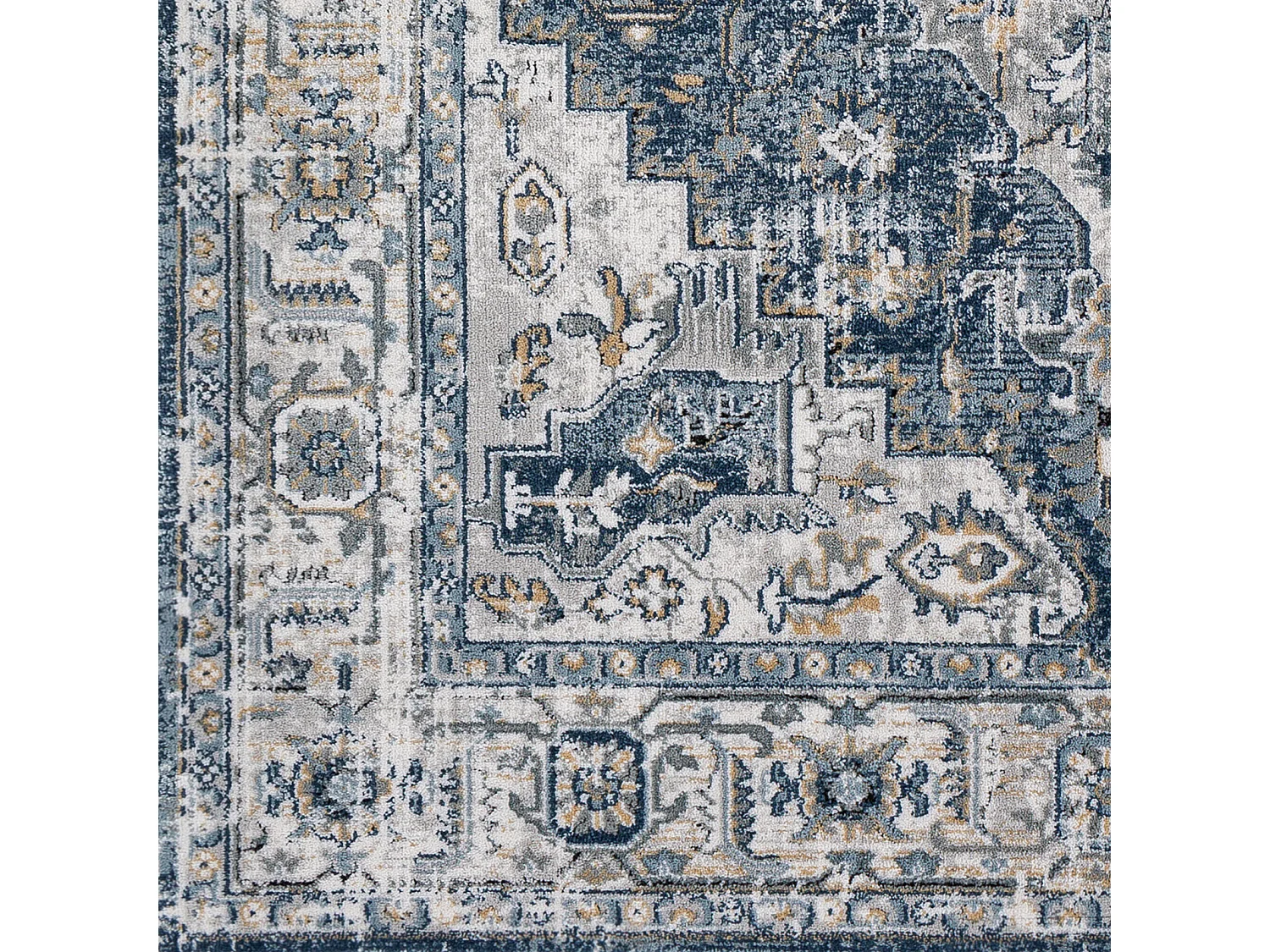 Vintage Oosters Tapijt - Blauw/Grijs - 160x220cm - DALILA