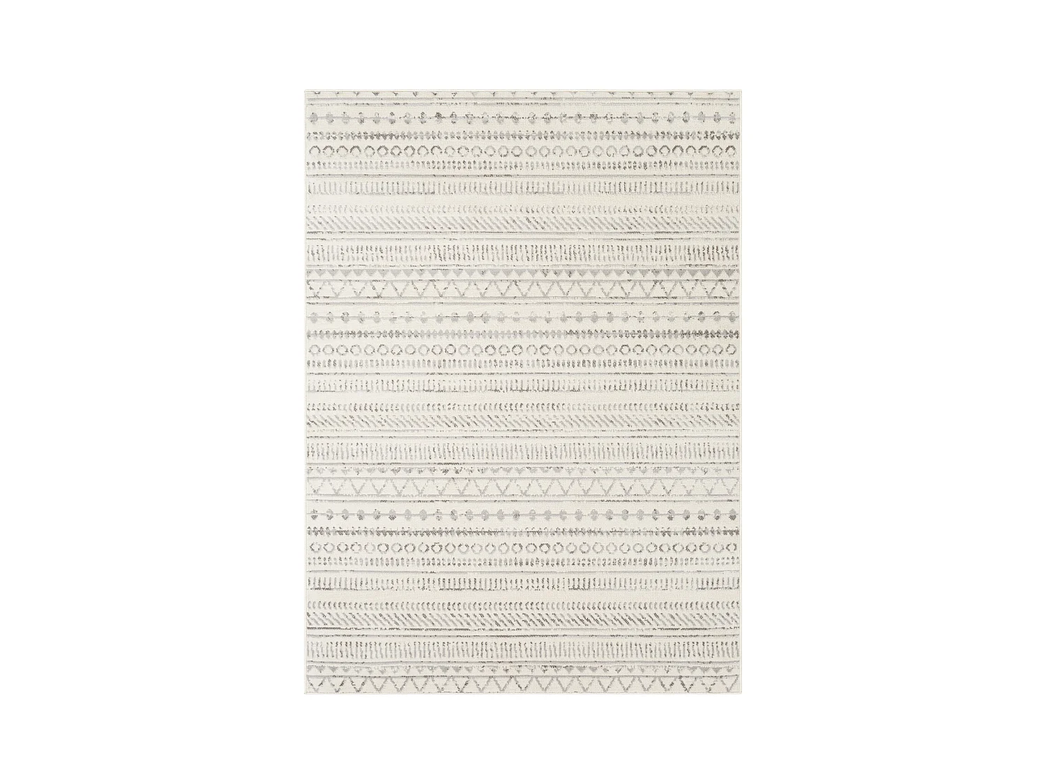 Scandinavisch Boho Tapijt - Grijs/Wit - 152x213cm - MARWA