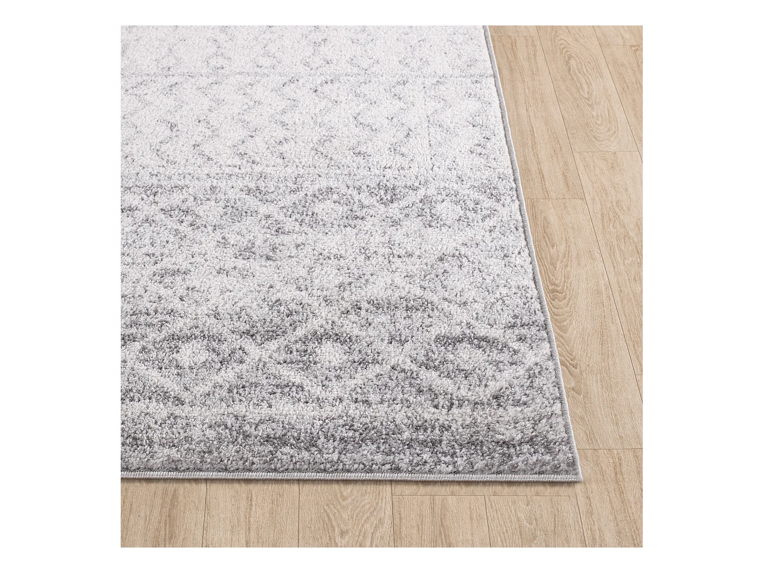 Tapis Scandinave Bohème - Gris/Blanc - 120x170cm - MILA