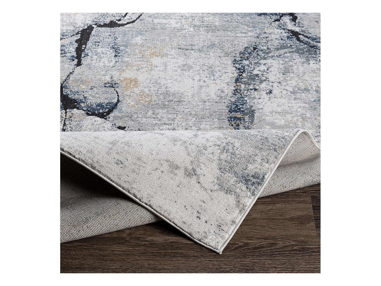 Modern Abstract Tapijt - Ivoor/Grijs - 200x275cm - LYNA