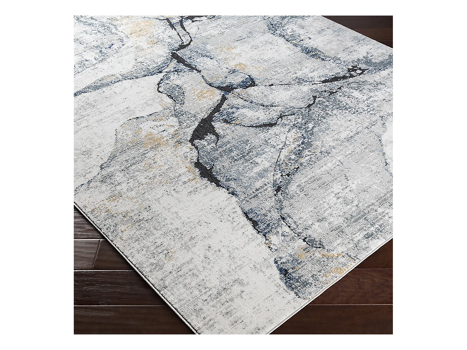 Modern Abstract Tapijt - Ivoor/Grijs - 200x275cm - LYNA