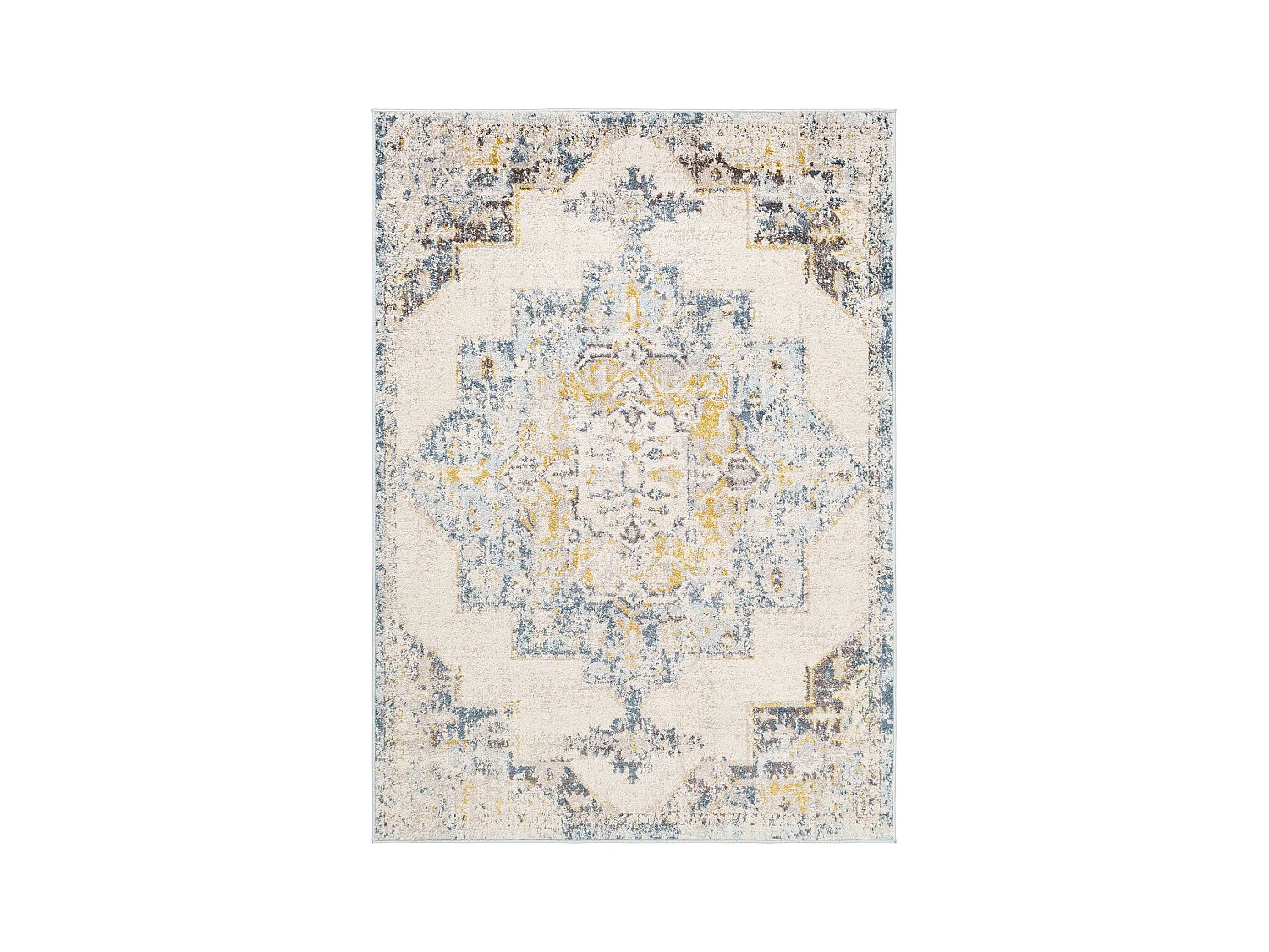 Vintage Oosters Tapijt - Geel/Ivoor - 160x213cm - SUN