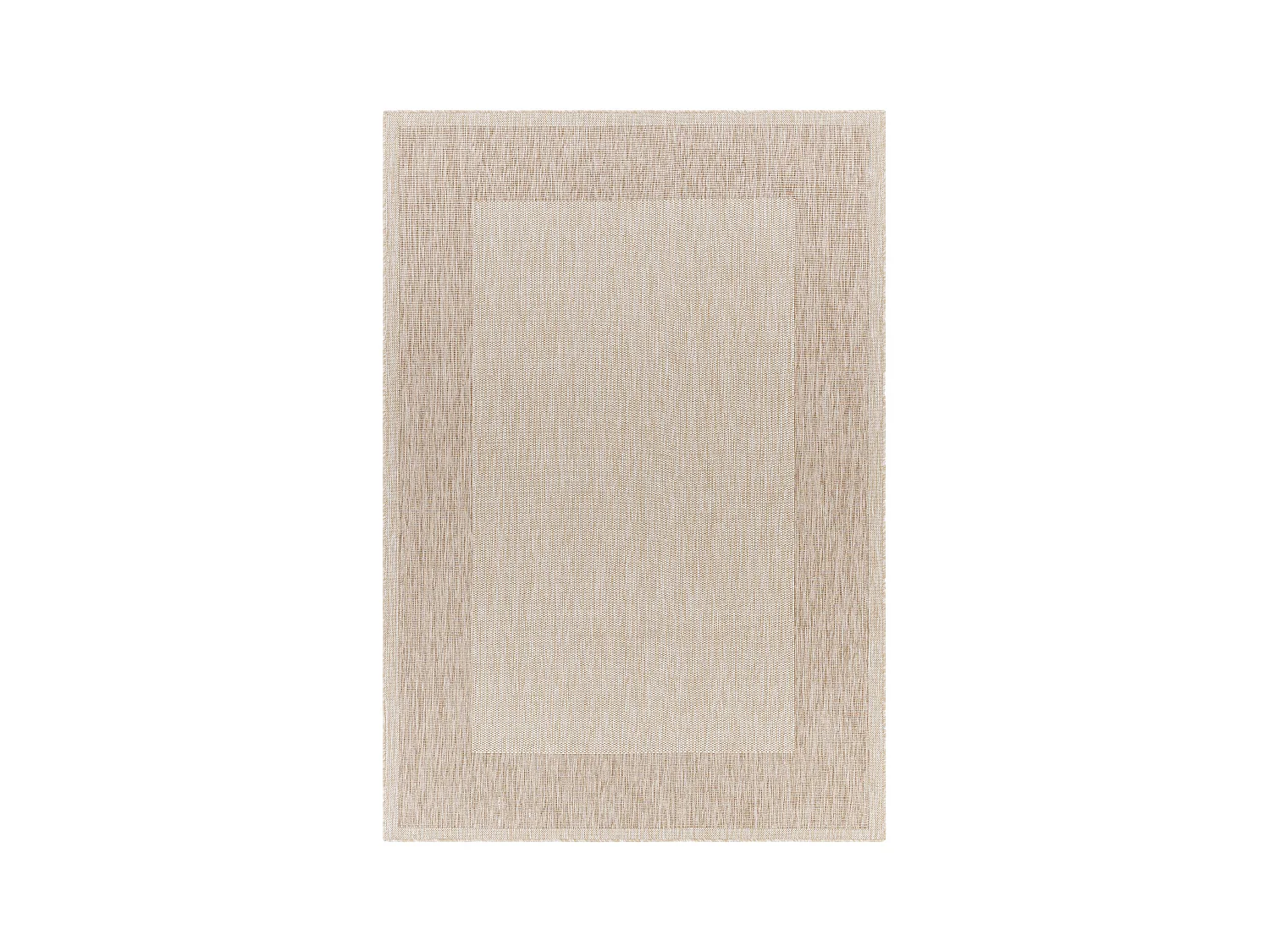 Tapis d'Extérieur/Intérieur Aspect Jute - Beige/Ivoire - 160x213cm - LAYLA