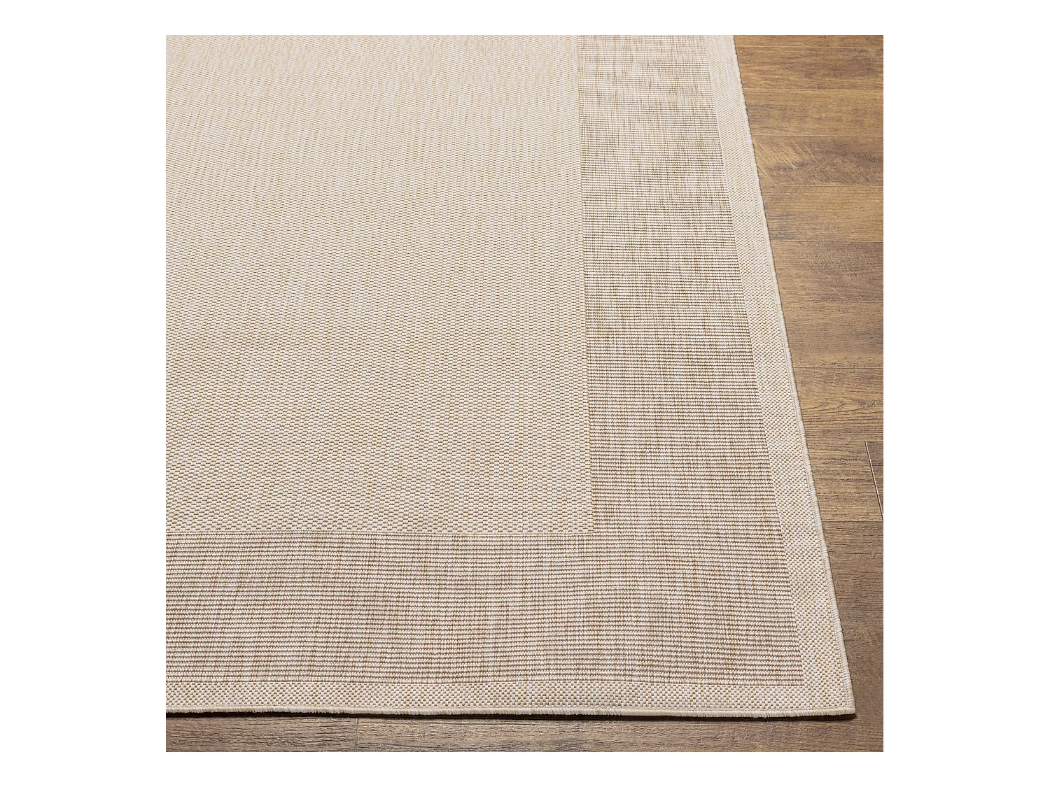 Tapis d'Extérieur/Intérieur Aspect Jute - Beige/Ivoire - 160x213cm - LAYLA