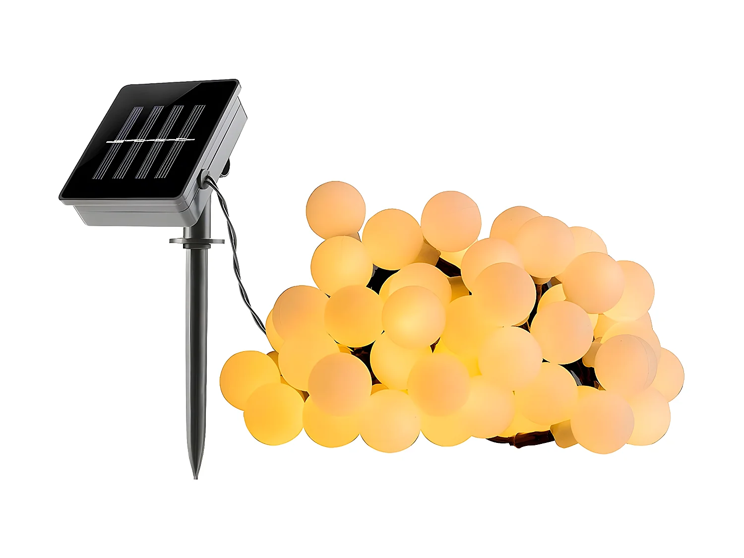 Guirlande boules BILLY Beige Plastique 6.90M