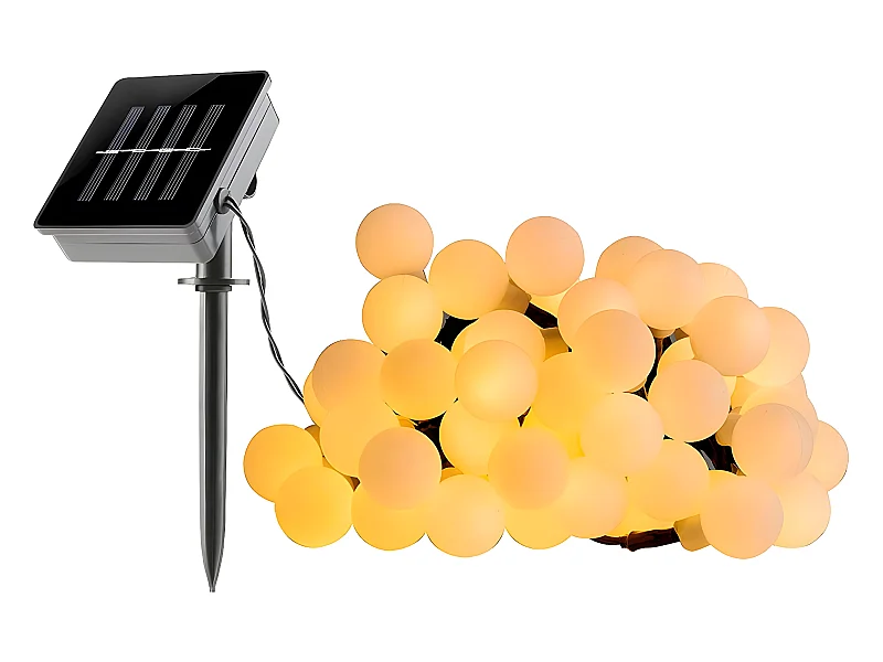 Guirlande boules BILLY Beige Plastique 6.90M