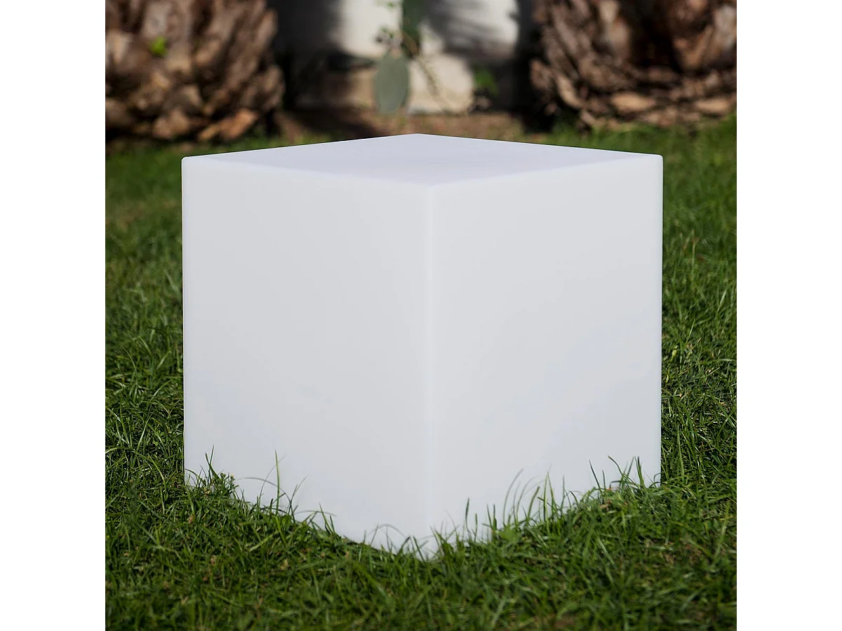 Cube lumineux sans fil multicolore CARRY H40cm