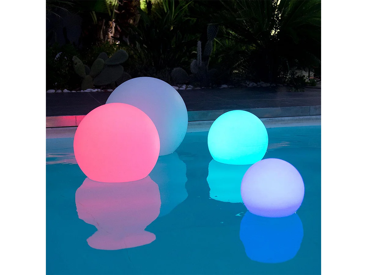 Boule lumineuse sans fil flottante BOBBY ∅60cm