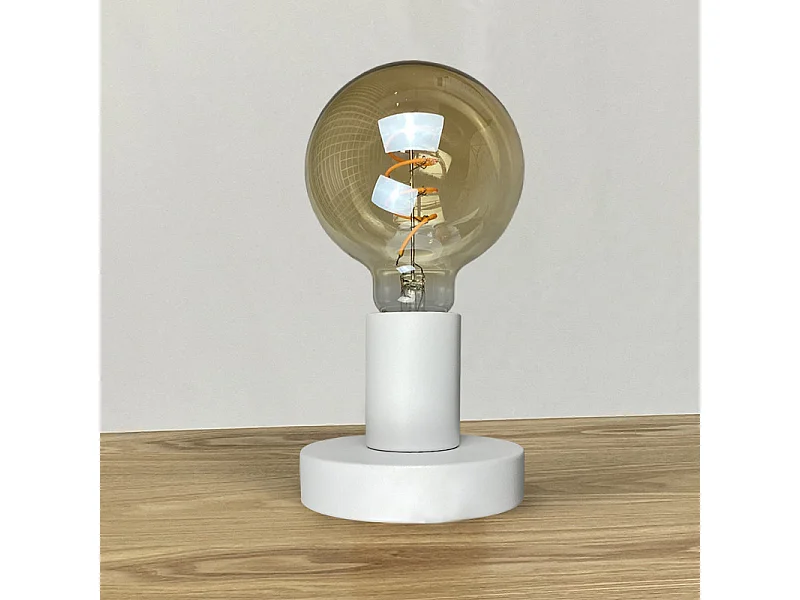 Applique murale / Lampe à poser en métal blanc - CARGO 1480