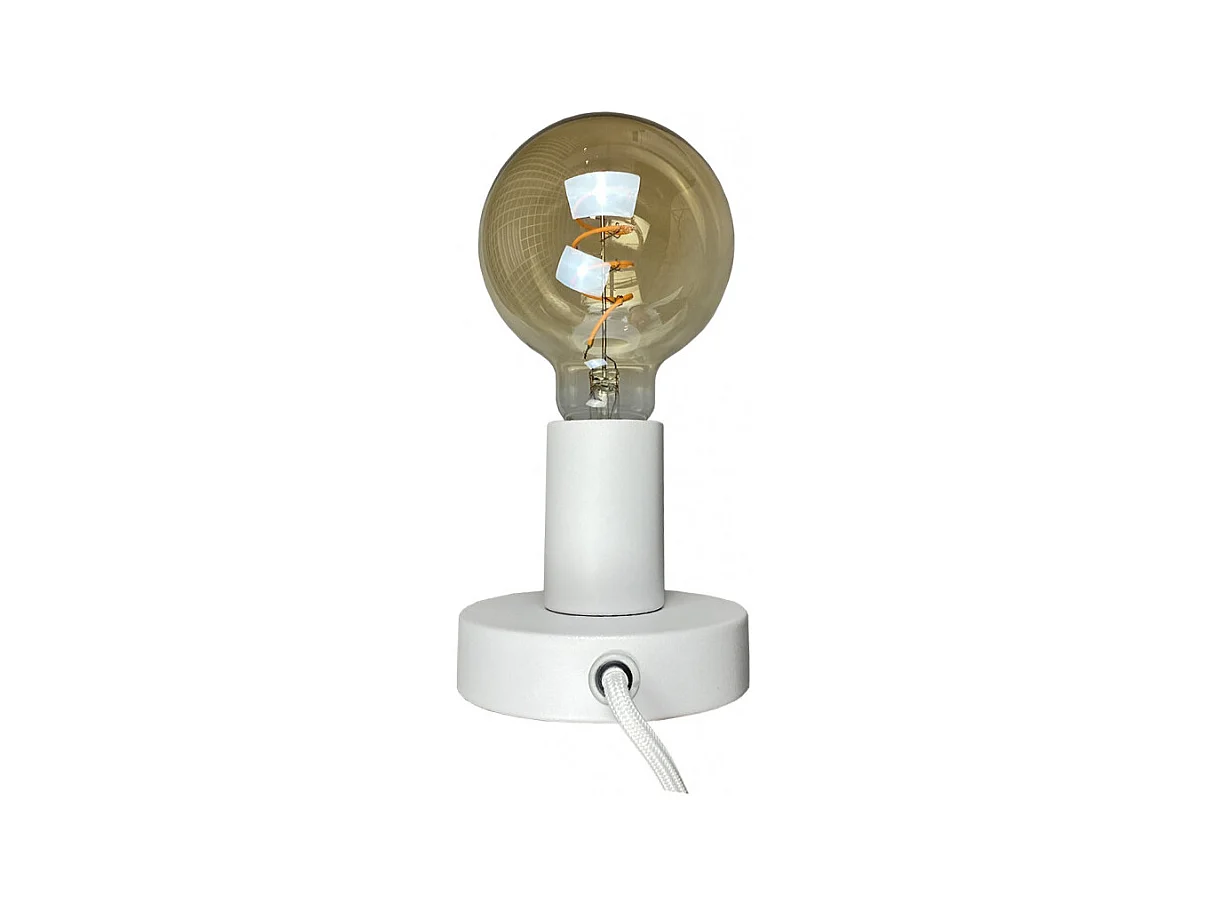 Applique murale / Lampe à poser en métal blanc - CARGO 1480