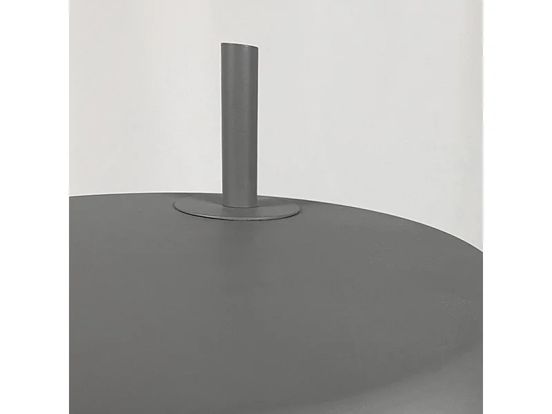 Lampe de bureau design métal gris 54 cm - POLY 5621