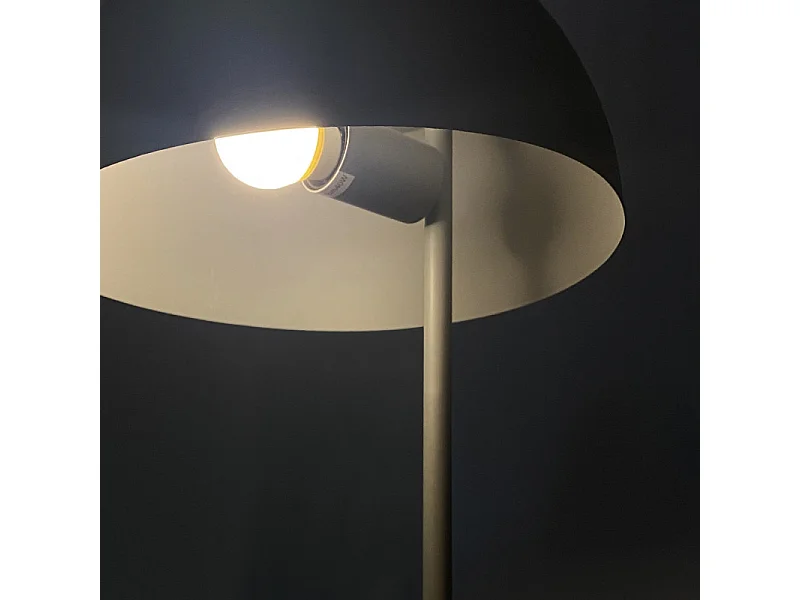 Lampe de bureau design métal gris 54 cm - POLY 5621