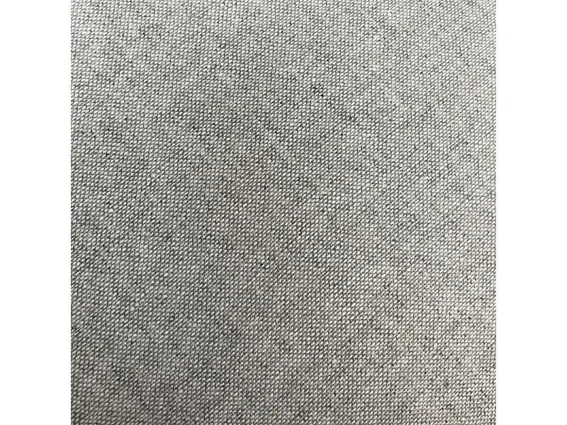 Coussin chambray en polyester gris clair 45 x 45 cm - BES 4841