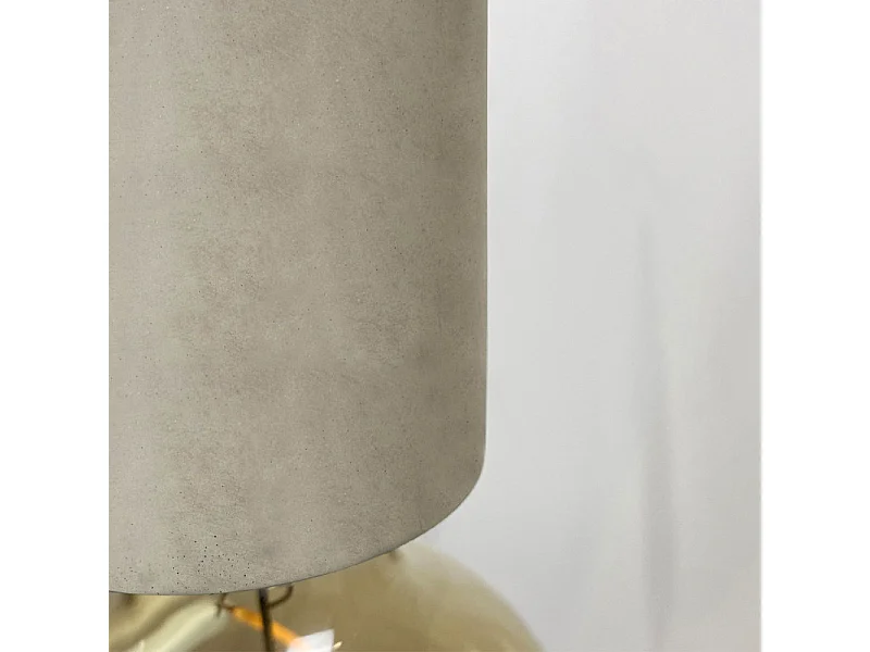 Suspension lumineuse ajustable en béton gris - CALO 5188