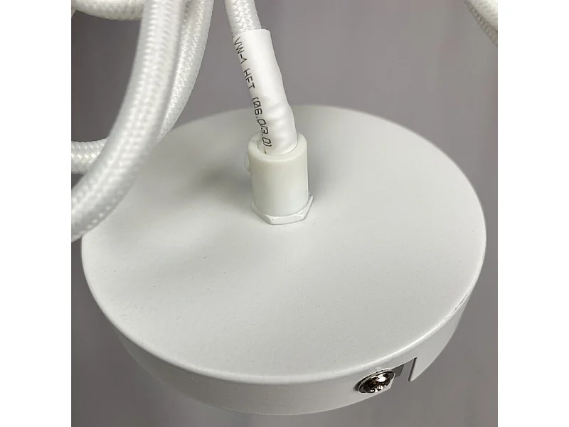 Suspension lumineuse ajustable en béton blanc - CALO 5225