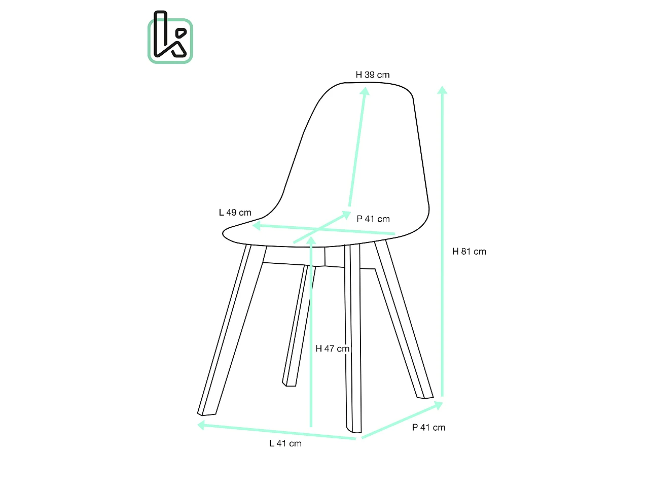 Lot de 2 chaises scandinaves patchwork tissu rembourrées pieds bois hêtre clair LAO (floral)