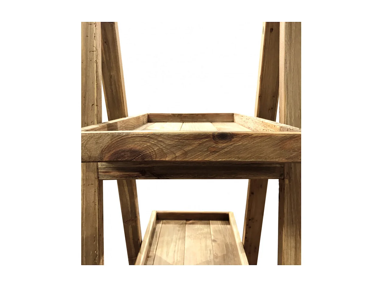 Etagères pyramide bois 4 niveaux pin recyclé - CHALET