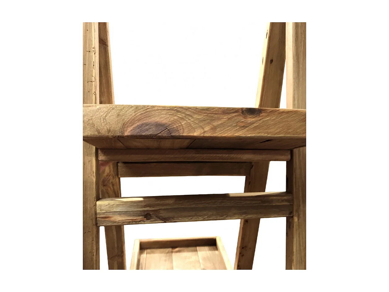 Etagères pyramide bois 4 niveaux pin recyclé - CHALET