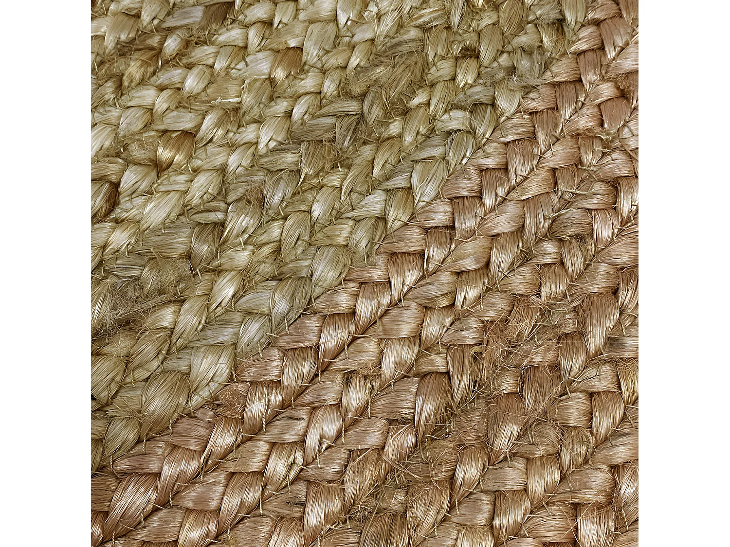 Tapis rond en jute naturelle beige D120 cm - LINE 3184