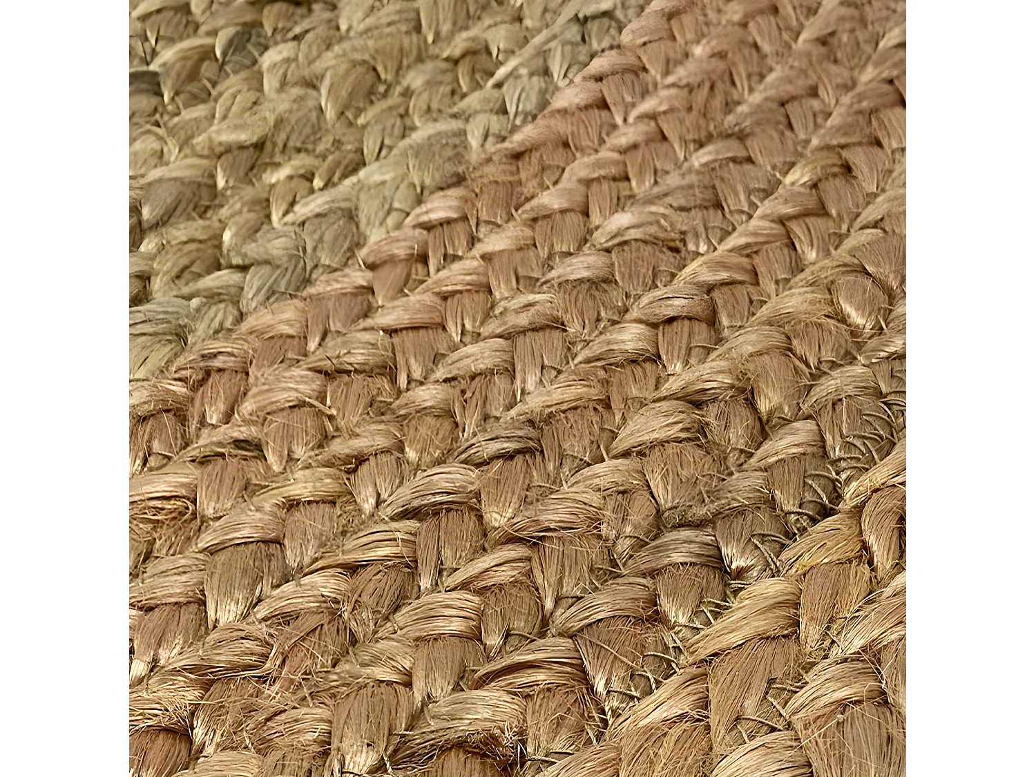 Tapis rond en jute naturelle beige D120 cm - LINE 3184