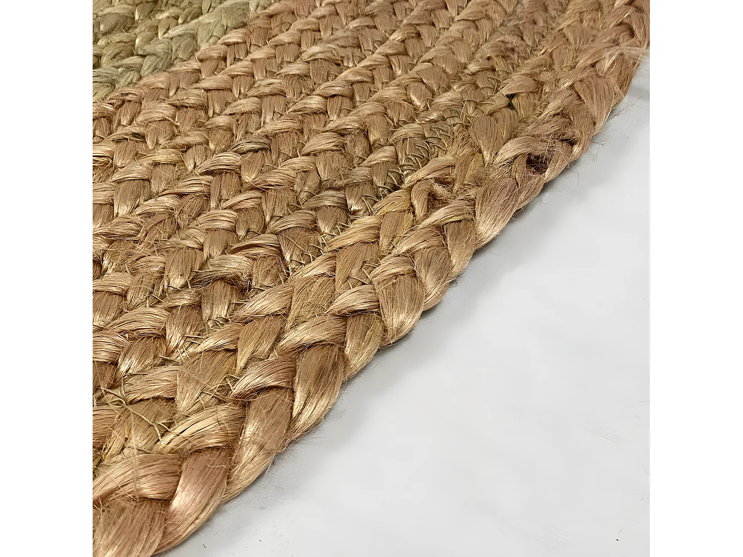 Tapis rond en jute naturelle beige D120 cm - LINE 3184