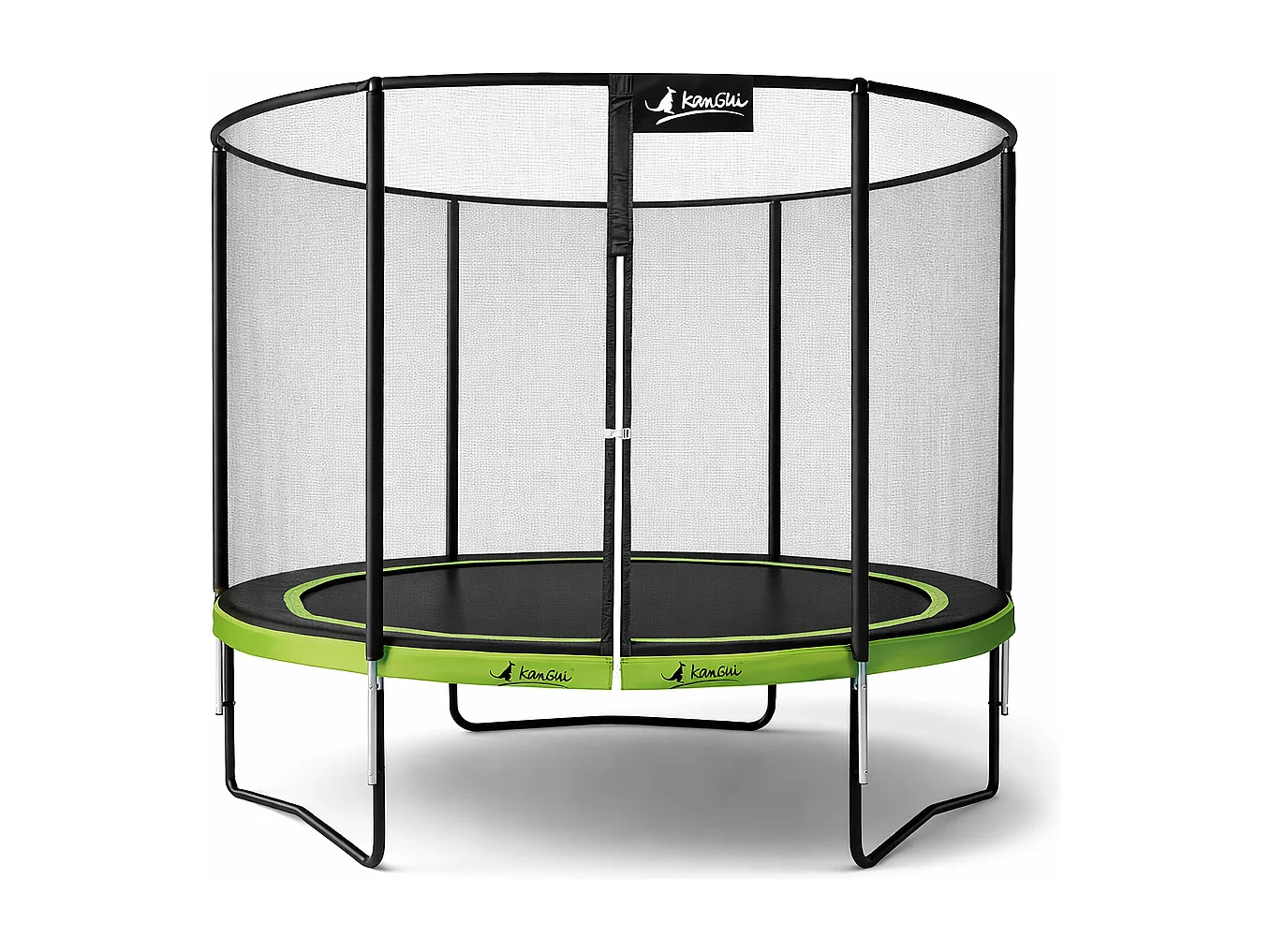 Kangui - Trampoline de jardin rond 305 cm + filet de sécurité | PUNCHI Vert 300