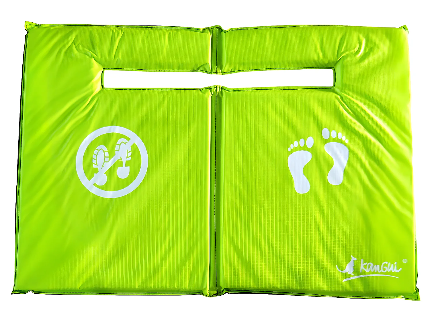 Kangui - Tapis de sol universel pour trampoline - Réversible noir ou vert