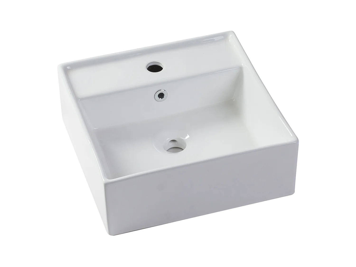 Mueble de baño suspendido con lavabo sobre encimera y armario - Negro - 80 cm - ZEVARA