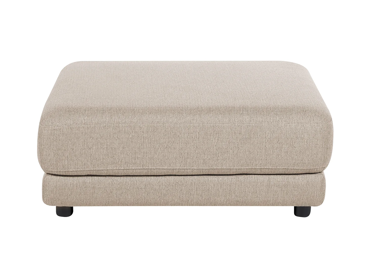 Canapé 3 places SIGTUNA Tissu Beige avec ottoman